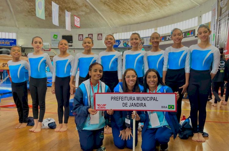 Ginastas de Jandira Brilham na Copa Olímpia de Ginástica Artística, no Uruguai
